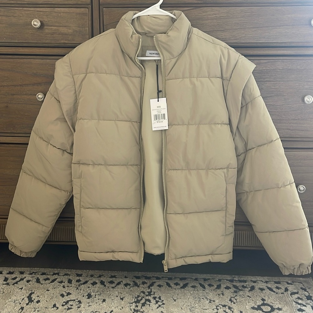 WeWoreWhat Oat Puffer Jacket